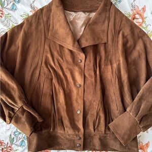 Brown Suede Women's Jacket